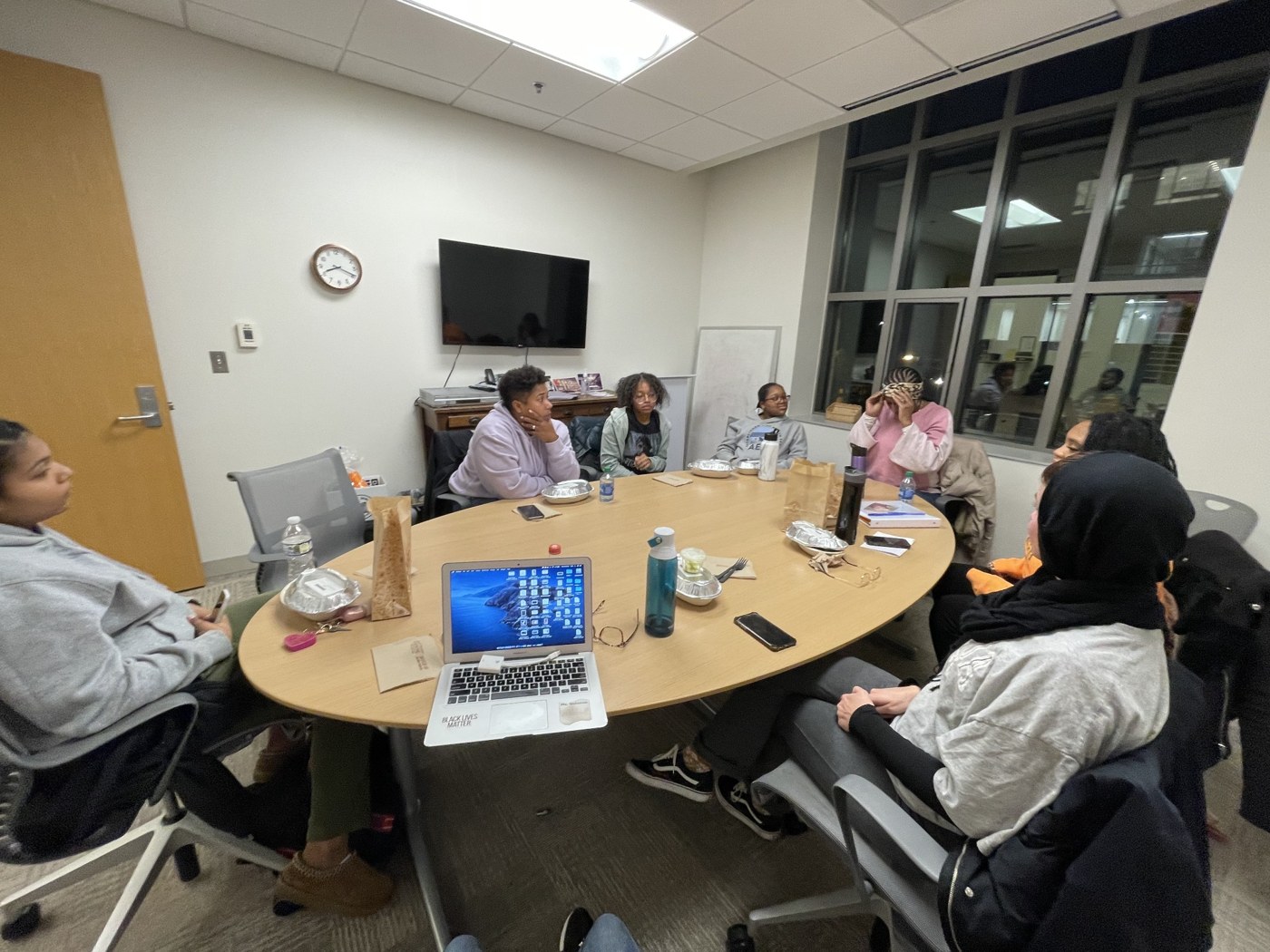 Ready, Set, Grow participants gathered around a table for a discussion at Ohio State